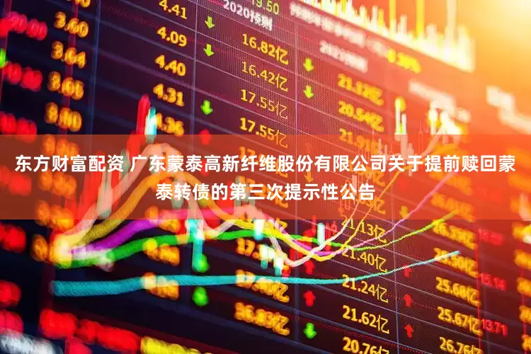 东方财富配资 广东蒙泰高新纤维股份有限公司关于提前赎回蒙泰转债的第三次提示性公告
